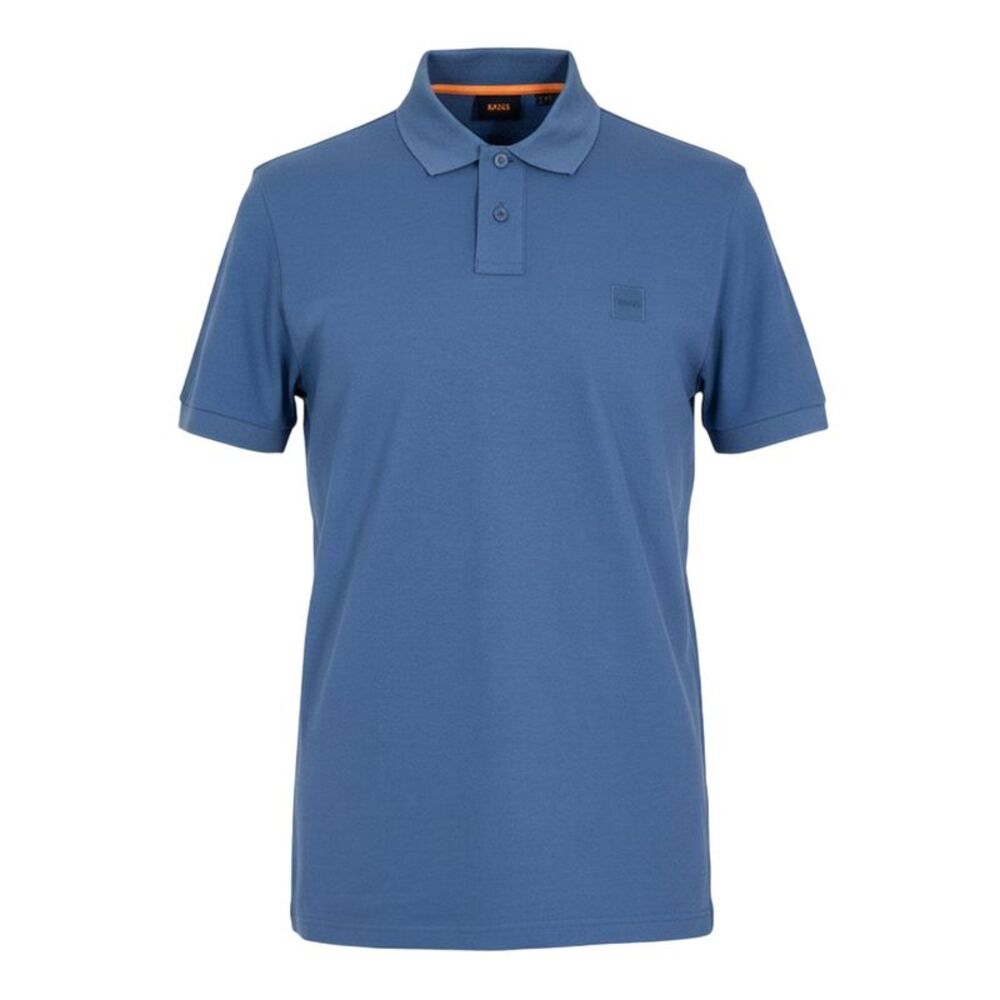 Boss Mens Passenger Box Logo Polo Shirt / Blue